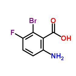 6-Amino-2-bromo-3-fluorobenzoic acid structure