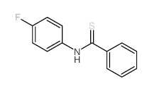 N-(4-fluorophenyl)benzenecarbothioamide结构式