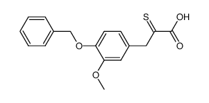 β-(4-Benzyloxy-3-methoxy-benzyl)-α-thioxopropionsaeure Structure