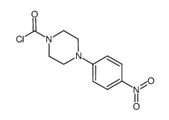 4-(4-nitrophenyl)-1-piperazinecarbonyl chloride结构式