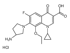 7-((S)-3-Amino-1-pyrrolidinyl)-8-ethoxy-1-cyclopropyl-6-fluoro-1,4-dih ydro-4-oxoquinoline-3-carboxylic acid hydrochloride picture