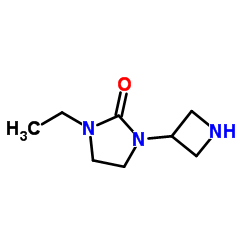 1-(3-Azetidinyl)-3-ethyl-2-imidazolidinone结构式