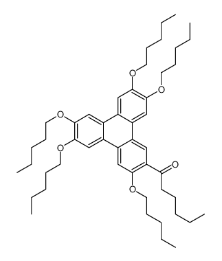 1-(3,6,7,10,11-pentapentoxytriphenylen-2-yl)hexan-1-one Structure