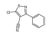 5-Chloro-3-phenyl-4-isothiazolecarbonitrile结构式