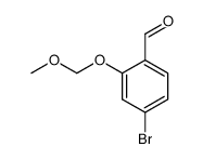 4-bromo-2-(methoxymethoxy)benzaldehyde structure