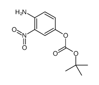 Carbonic acid 4-amino-3-nitro-phenyl ester tert-butyl ester结构式