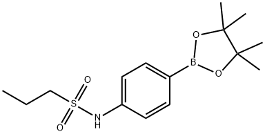 1-Propanesulfonamide, N-[4-(4,4,5,5-tetramethyl-1,3,2-dioxaborolan-2-yl)phenyl]-结构式