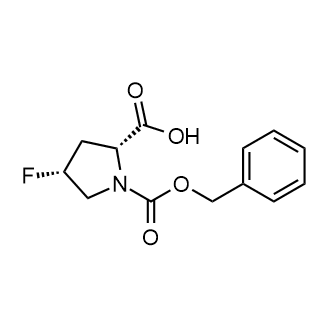 (2R,4R)-1-((苄氧基)羰基)-4-氟吡咯烷-2-羧酸图片