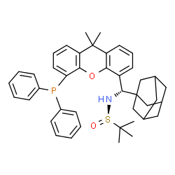 [S(R)]-N-((1S)-(Adamantan-1-yl)(5-(diphenylphosphanyl)-9,9-dimethyl-9H- structure