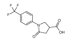 5-OXO-1-[4-(TRIFLUOROMETHYL)PHENYL]PYRROLIDINE-3-CARBOXYLIC ACID结构式