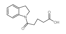 5-(2,3-二氢吲哚-1-基)-5-氧代-戊酸结构式