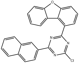 1,3,5-Triazine, 2-chloro-4-(1-dibenzofuranyl)-6-(2-naphthalenyl)- picture