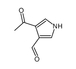 Pyrrole-3-carboxaldehyde, 4-acetyl- (8CI) Structure