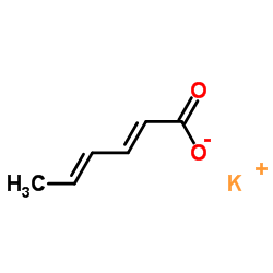 Potassium sorbate structure