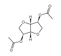 di-O-acetyl-1,4,3,6-dianhydro-L-iditol Structure