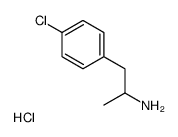 p-chloro-alpha-methyl-phenethylamin hydrochloride Structure