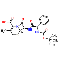 N-Boc-头孢氨苄结构式