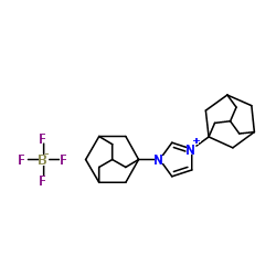 1,3-Bis(1-adamantyl)imidazolium tetrafluoroborate Structure