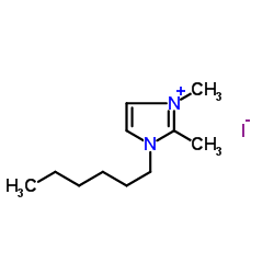 1-Hexyl-2,3-dimethyl-1H-imidazol-3-ium iodide structure