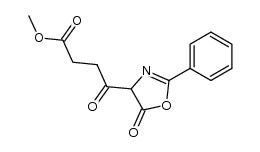 2-phenyl-4-(β-carbomethoxypropionyl)oxazolin-5-one Structure