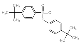 Benzenesulfonothioicacid, 4-(1,1-dimethylethyl)-, S-[4-(1,1-dimethylethyl)phenyl] ester结构式