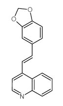 4-(2-benzo[1,3]dioxol-5-ylethenyl)quinoline Structure