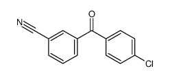 3-(4-chlorobenzoyl)benzonitrile结构式