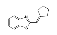 Benzothiazole, 2-(cyclopentylidenemethyl)- (9CI) structure