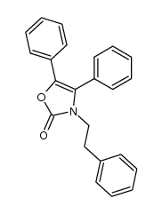 3-phenethyl-4,5-diphenyl-3H-oxazol-2-one Structure