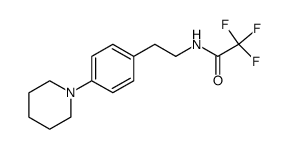 N-(4-Piperidinophenethyl)-2,2,2-trifluoroacetamide结构式