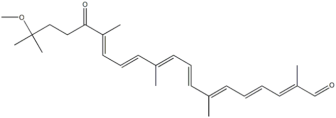 1,2-Dihydro-1-methoxy-4-oxo-12'-apo-ψ,ψ-caroten-12'-al结构式