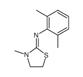 2-(2,6-dimethylphenylimino)-N-methyl-thiazolidine Structure