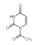 2,4(1H,3H)-Pyrimidinedione,1-acetyl- Structure