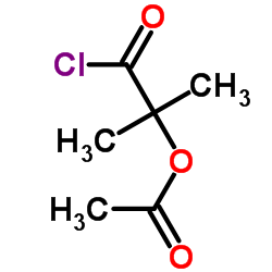 1-Chloro-2-methyl-1-oxopropan-2-yl acetate Structure