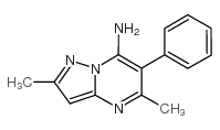 2,5-dimethyl-6-phenylpyrazolo[1,5-a]pyrimidin-7-amine structure