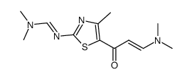 N'-(5-(3-(dimethylamino)acryloyl)-4-methylthiazol-2-yl)-N,N-dimethylformimid amide结构式