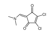 2,3-dichloro-5,N,N,-dimethylaminomethylene-2-cyclopentene-1,4-dione Structure