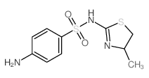 Benzenesulfonamide,4-amino-N-(4,5-dihydro-4-methyl-2-thiazolyl)-结构式