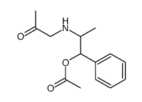 Acetic acid 2-(acetylmethylamino)-1-phenylpropyl ester Structure