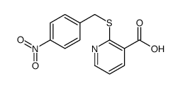 2-[(4-nitrophenyl)methylsulfanyl]pyridine-3-carboxylic acid结构式