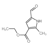 ethyl 5-formyl-2-methyl-1H-pyrrole-3-carboxylate Structure