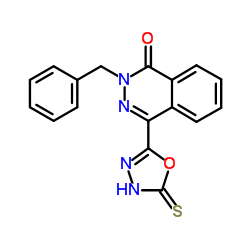 2-Benzyl-4-(5-mercapto-[1,3,4]oxadiazol-2-yl)-2H-phthalazin-1-one结构式