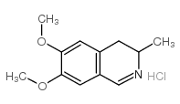 3,4-Dihydro-6,7-dimethoxy-3-methylisoquinoline hydrochloride结构式