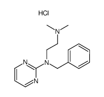 N-benzyl-N',N'-dimethyl-N-pyrimidin-2-yl-ethylenediamine, hydrochloride Structure