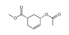 cis-methyl 5-acetoxycyclohex-3-enecarboxylate Structure