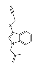 2-[1-(2-methylprop-2-enyl)indol-3-yl]sulfanylacetonitrile结构式