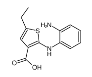 2-(2-aminoanilino)-5-ethylthiophene-3-carboxylic acid Structure