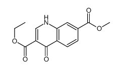 3-O-ethyl 7-O-methyl 4-oxo-1H-quinoline-3,7-dicarboxylate结构式