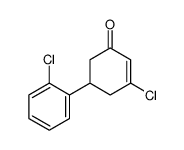 3-chloro-5-(2-chlorophenyl)cyclohex-2-en-1-one Structure