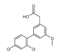 2',4'-Dichloro-5-methoxy-1,1'-biphenyl-3-acetic acid结构式